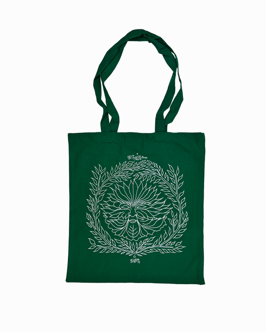 DAISY RICKMAN Green Man Tote Bag